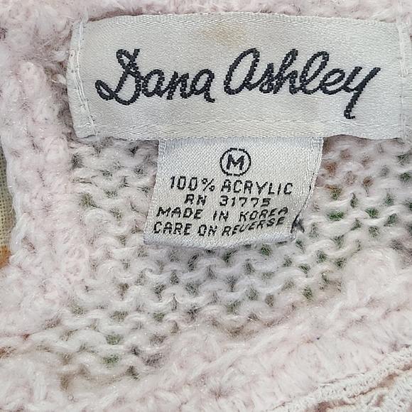 Dana Ashley Vintage 80s Light Pink Knit Sweater - Picture 2 of 7